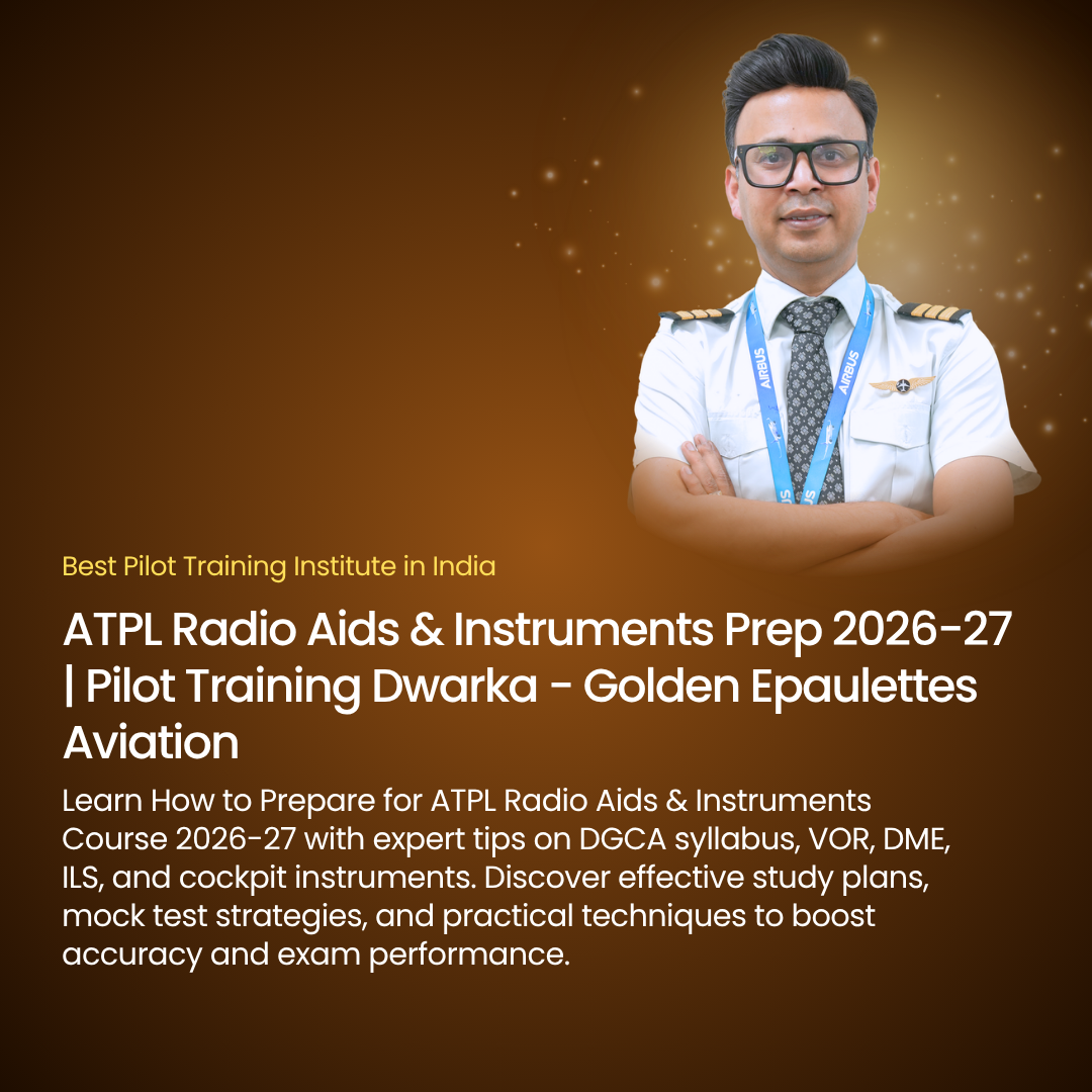 ATPL Radio Aids & Instruments Prep 2026-27 | Pilot Training Dwarka - Golden Epaulettes Aviation